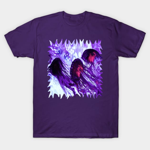 Grape Jellyfish Hold the Peanut Butter T-Shirt by distortionart